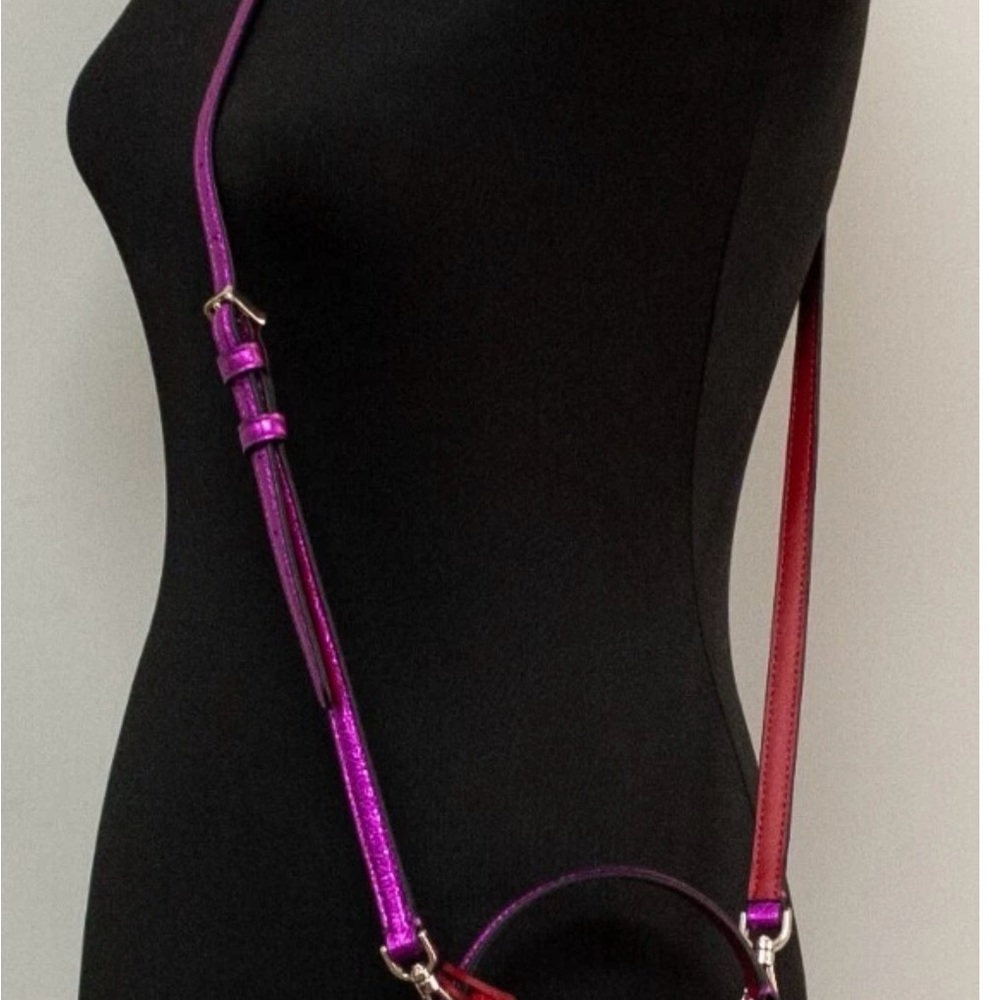 Kate Spade Wrapping Party Ribbons Gift Box Leather Crossbody Handbag Purse NWT - Picture 8 of 8